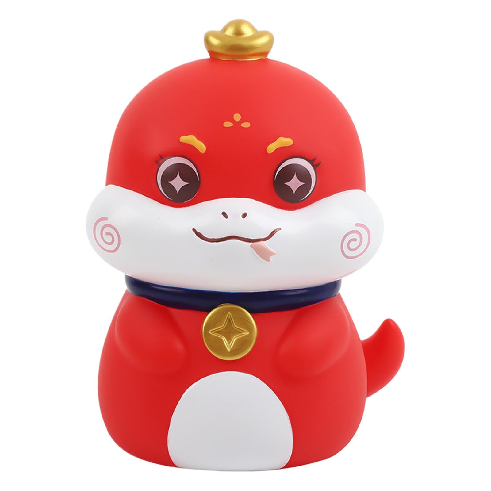 Year Of The Snake 2025 Money Jar, Snake Statue Money Bank, Snake Ornament Money Boxes For Adults Kids, Coin Savings Tin Chinese New Year Decorations, Chinese Ornaments Room Decor Aesthetic Bedroom