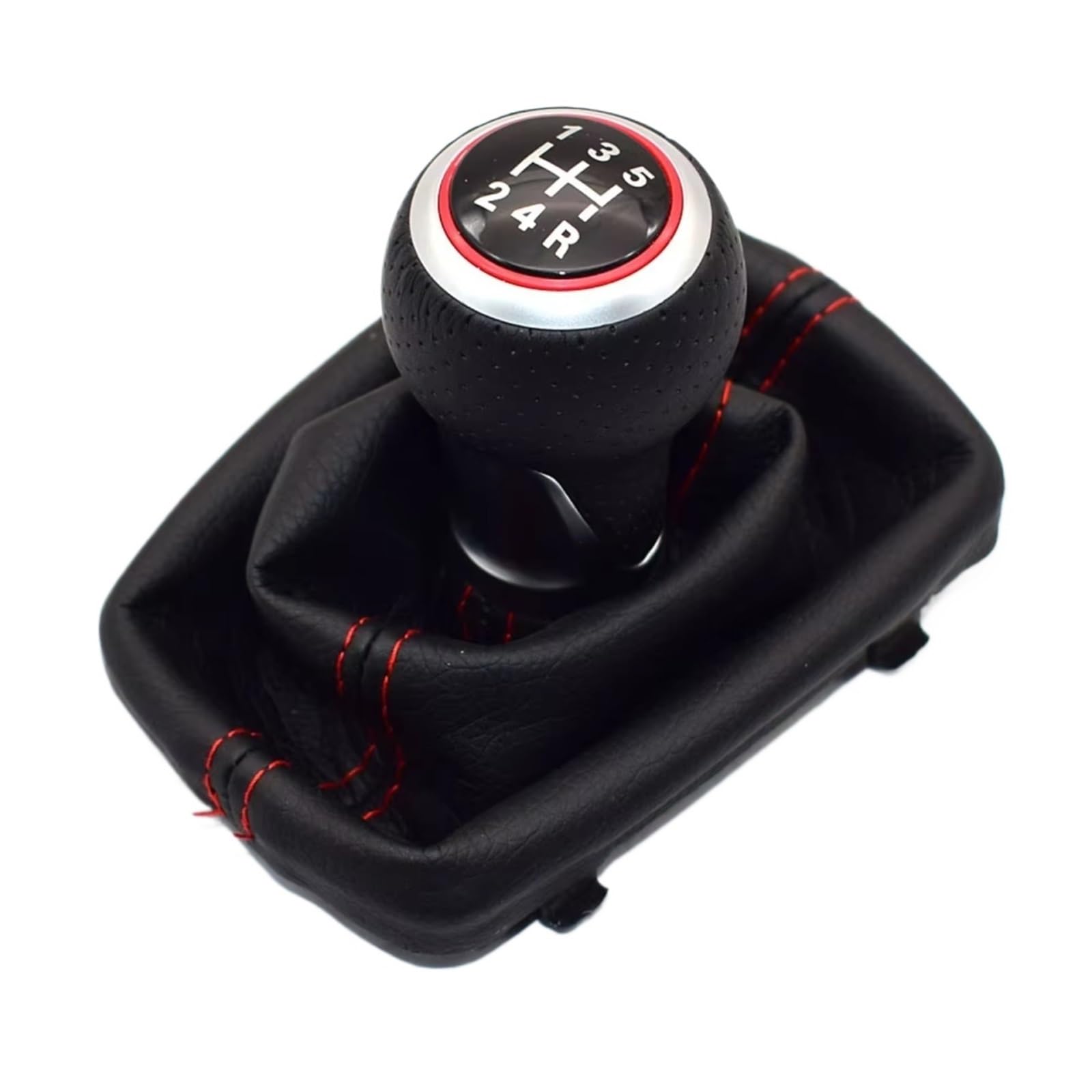 HILLAR Car Gear Stick Knob for /A3 /S3 8L 2001 2002 2003 6 Speed 5 Speed Gear Shift Stick Lever Knob Gaiter Gaitor Boot Cover(5 Speed H01)