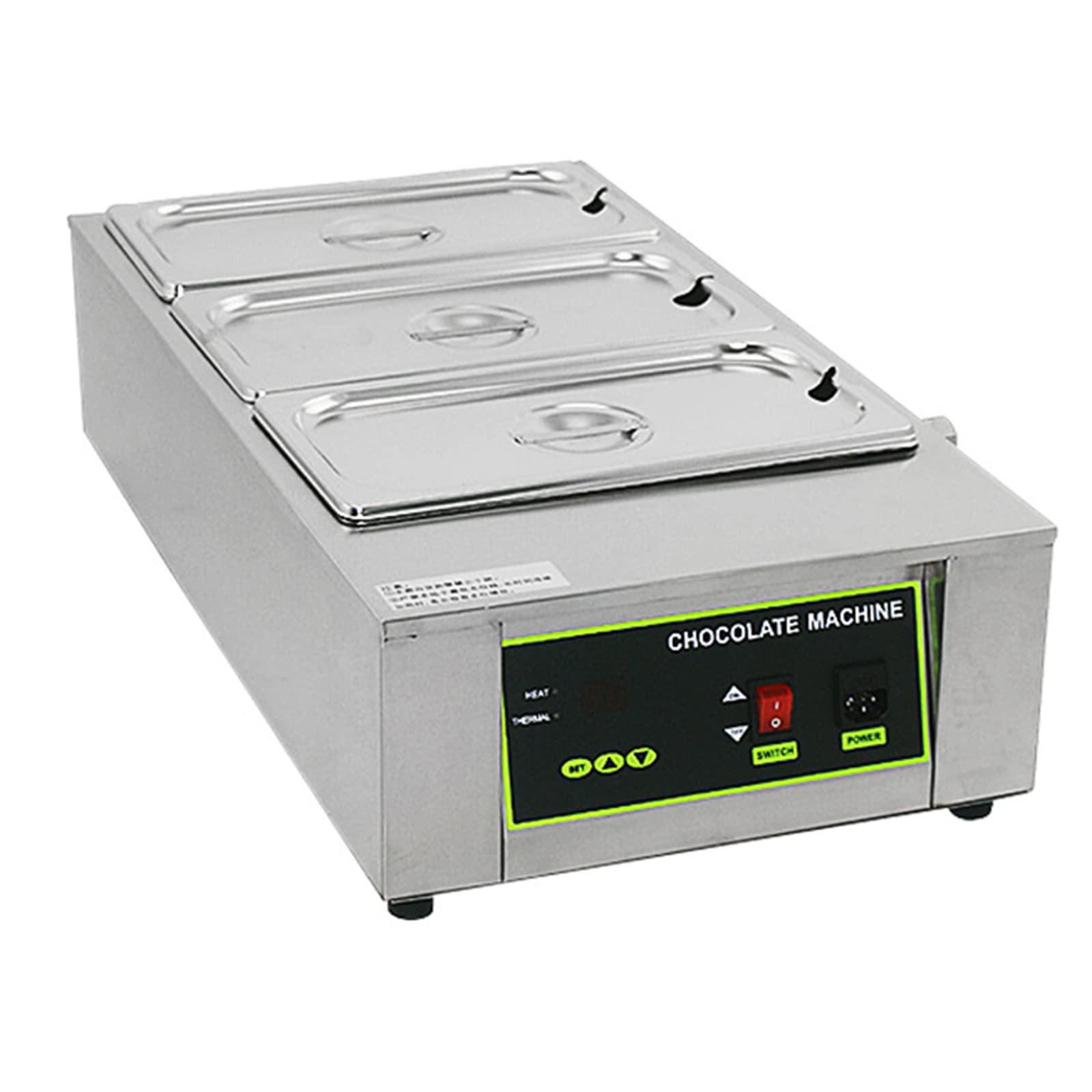 AYCDL Chocolate Tempering Machine, Electric Commercial Food Warmer, Temperature Control, for Chocolate/Milk/Cream/Soup Melting and Heating,D,C