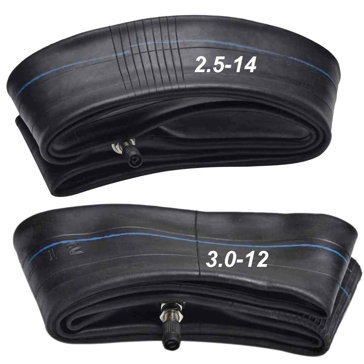 2.5-14 Inner+3.0-12 Inner for Honda Kawasaki Yamaha Dirt Bikes Pit Bike Honda XR CRF 50 70 Kawasaki KLX 110 Suzuki DRZ 110 Yamaha TTR 90,90cc 110cc 125cc Pit Dirt Bike, 50cc 70cc 90cc 110cc 125cc