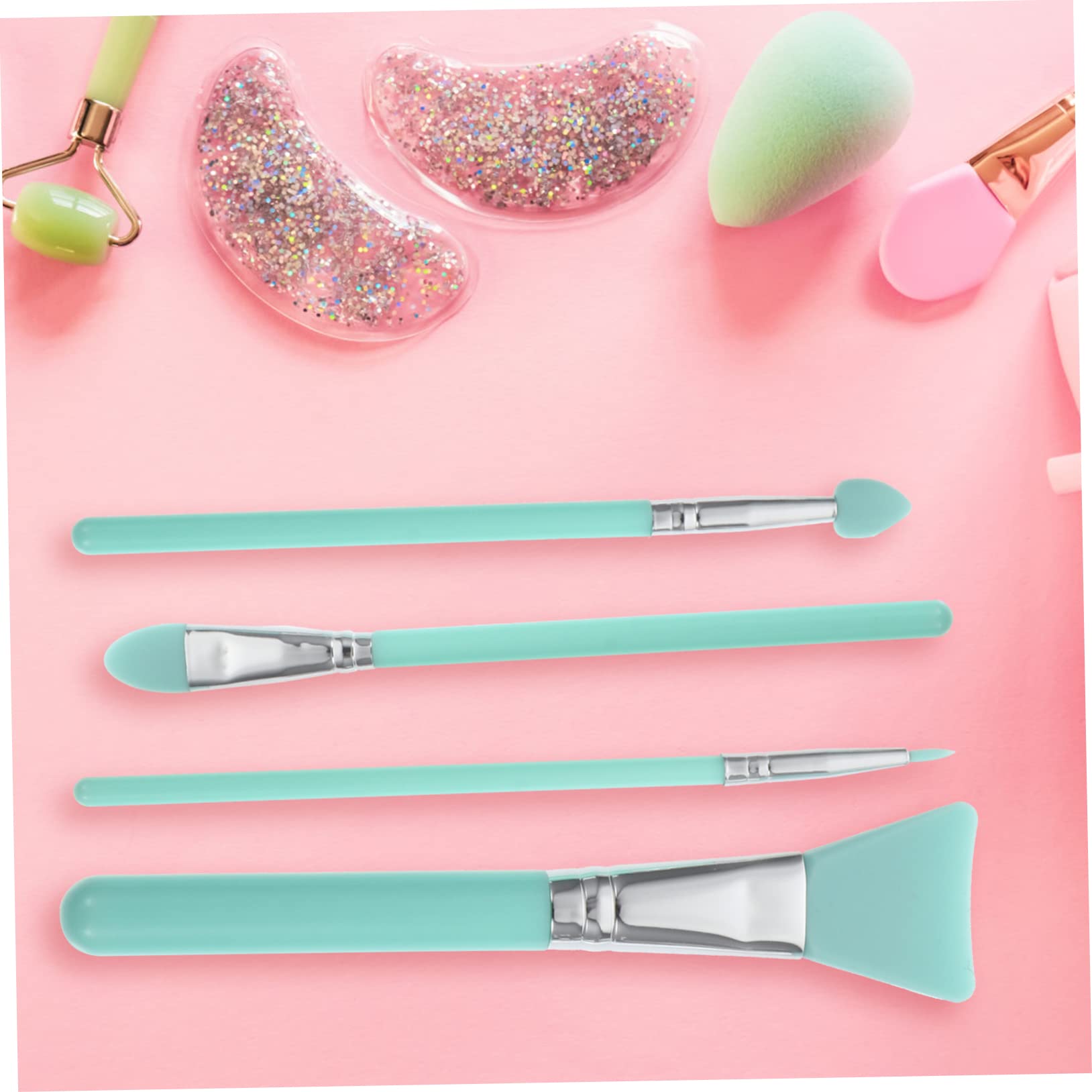 FOMIYES 3 Set Di Pennelli in Silicone Per Maschera Pennelli Per Trucco Strumenti Di Bellezza Per Facciali Kit Di Pennelli Cosmetici Per Donne Accessori Per Il Trucco Pratici 7 Pezzi*3