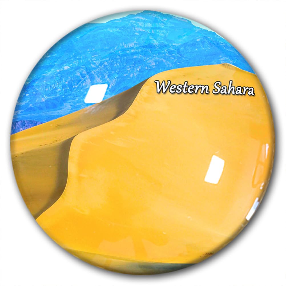 Afghanistan-0001 Western Sahara Fridge Magnet Refrigerator Stickers Decorative Magnet Travel Souvenir Glass