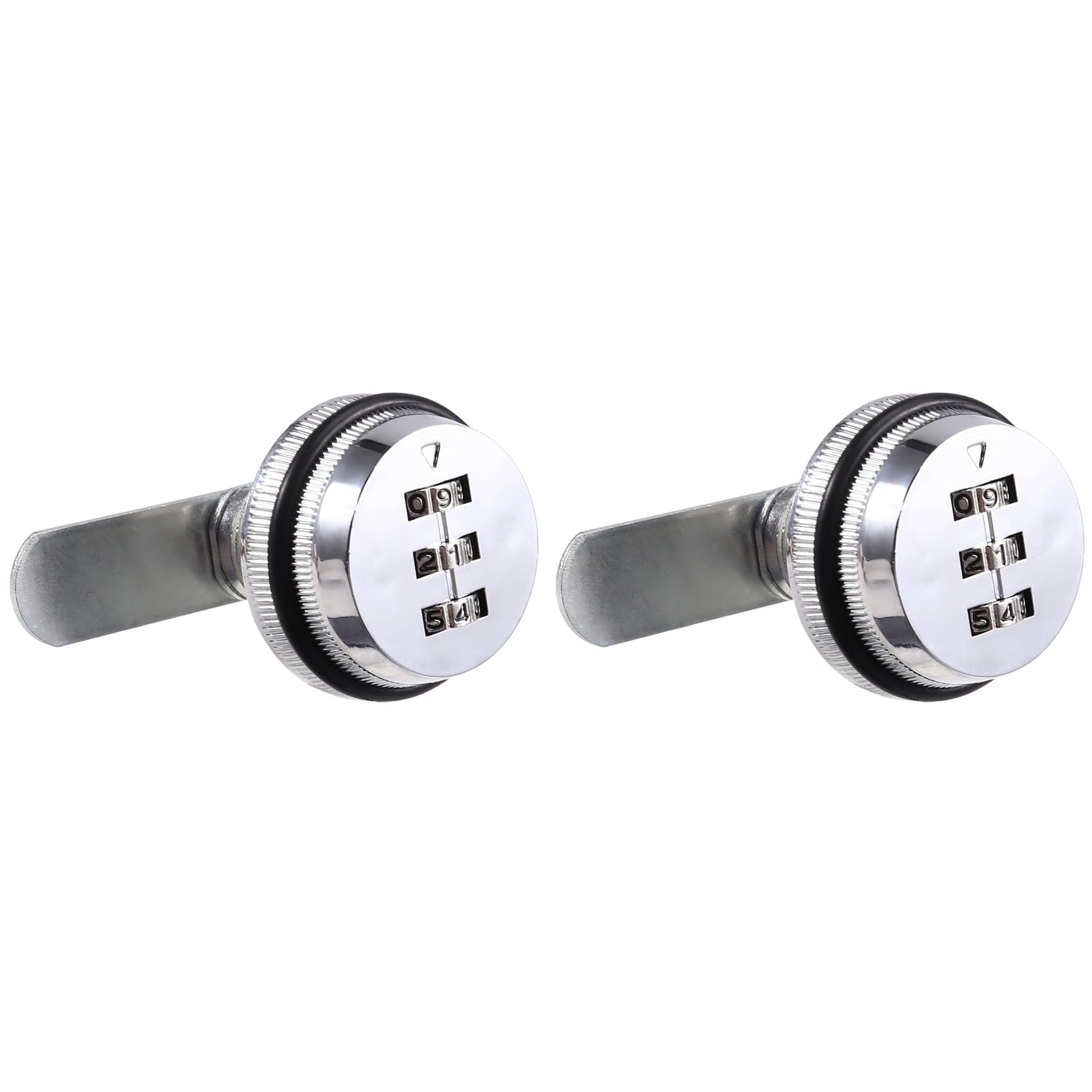 Jnchdghwa 2pcs 20mm Mechanical Combination Lock Anti Theft Lock for Filing Cabinet Drawer Envelope Box Cabinet Chrome
