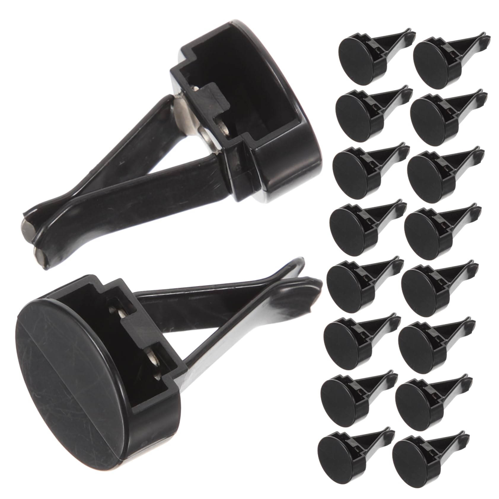 Clip per Diffusore di Aromi per Auto in Plastica Nera Forza di Serraggio Regolabile, 100 Pezzi, per Vacanze Estive e Accessori per Ventilazione Auto