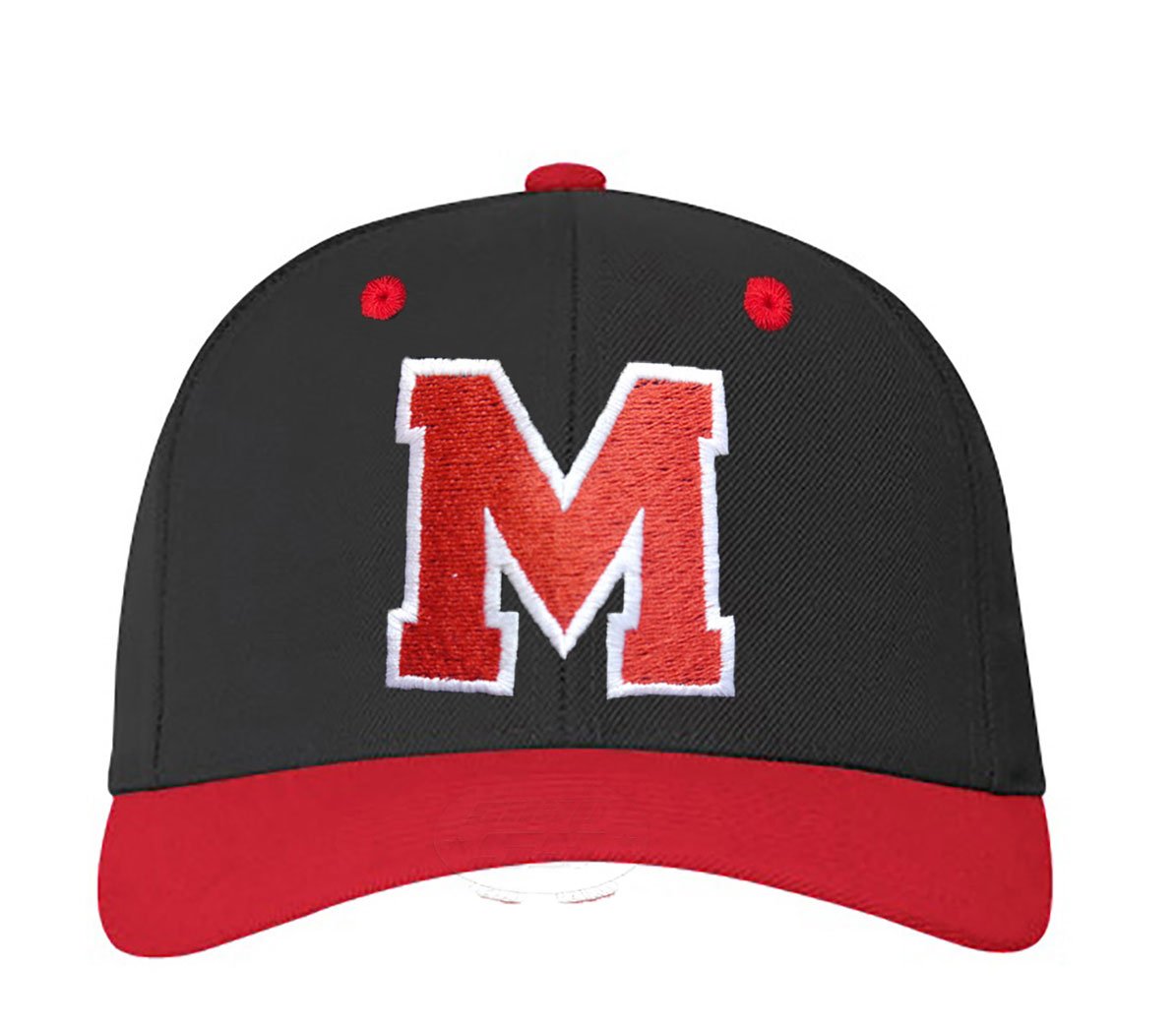 4sold ABC Letter and 23 Numbers Snapback Cap in Red Black/White with Letters A to Z (m)