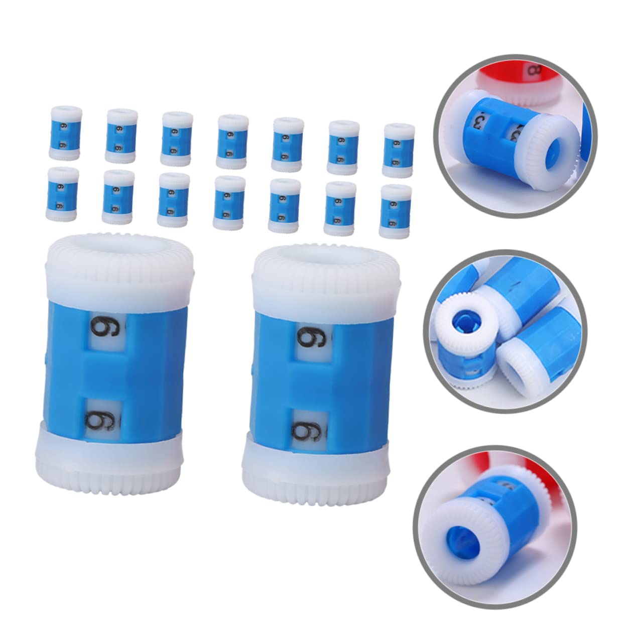100 Piezas Contador De Hileras De Tejido Simplificar El Contador De Tejer Contador De Ganchillo Liso Simplificar El Contador De Puntadas Arte De Tejer El Plastico Blue SEWOART