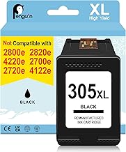 Penguin 305 Black Ink Cartridge Replacement for HP 305 XL for Envy 6000e 6022e 6032e 6020e Envy Pro 6430 6432 DeskJet 2300 2320 2331 1210 1215 305XL Ink Cartridges Replacement