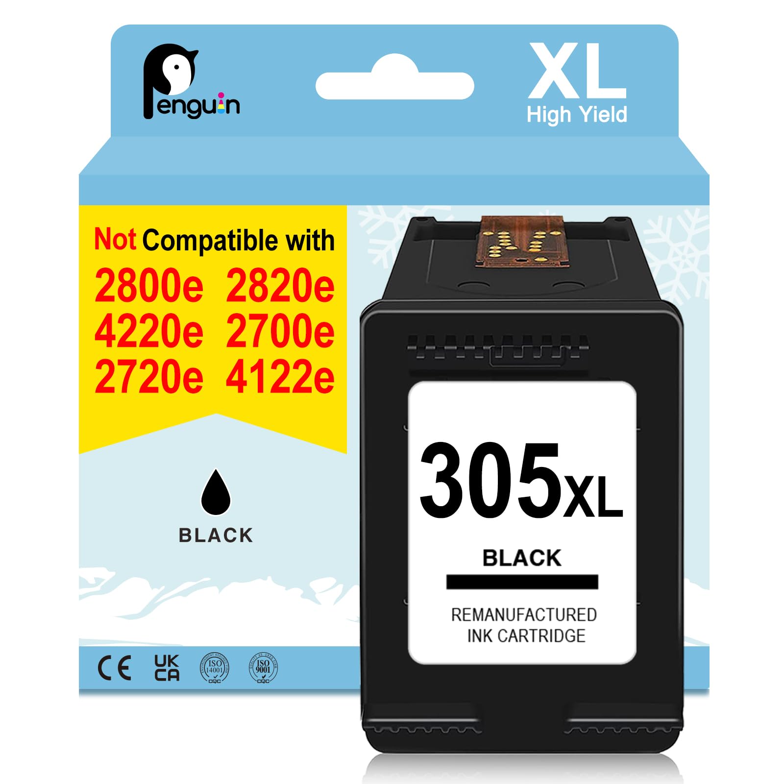 Imprimante Hp Deskjet COCCINK 305XL Cartouche Pour HP Envy 6032e 305 XL Envy 6000 Cartouche Hp 305