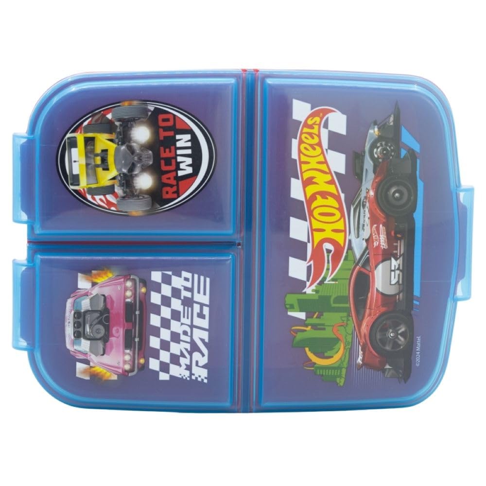 OM SUPPLIES Hot Reusable Sandwich Lunch Box 3 Multi Compartment Kids Children School