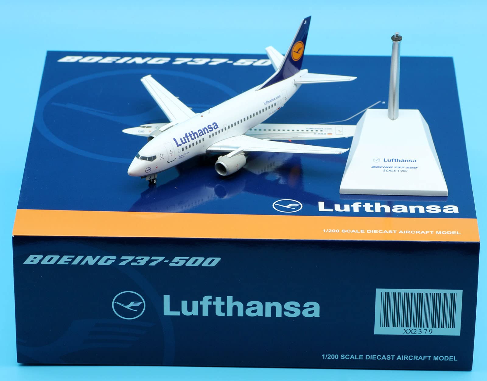 JC Wings 1:200 XX2379 Lufthansa Airlines Alloy Collectible Plane Star Alliance B737-500 Diecast Airc
