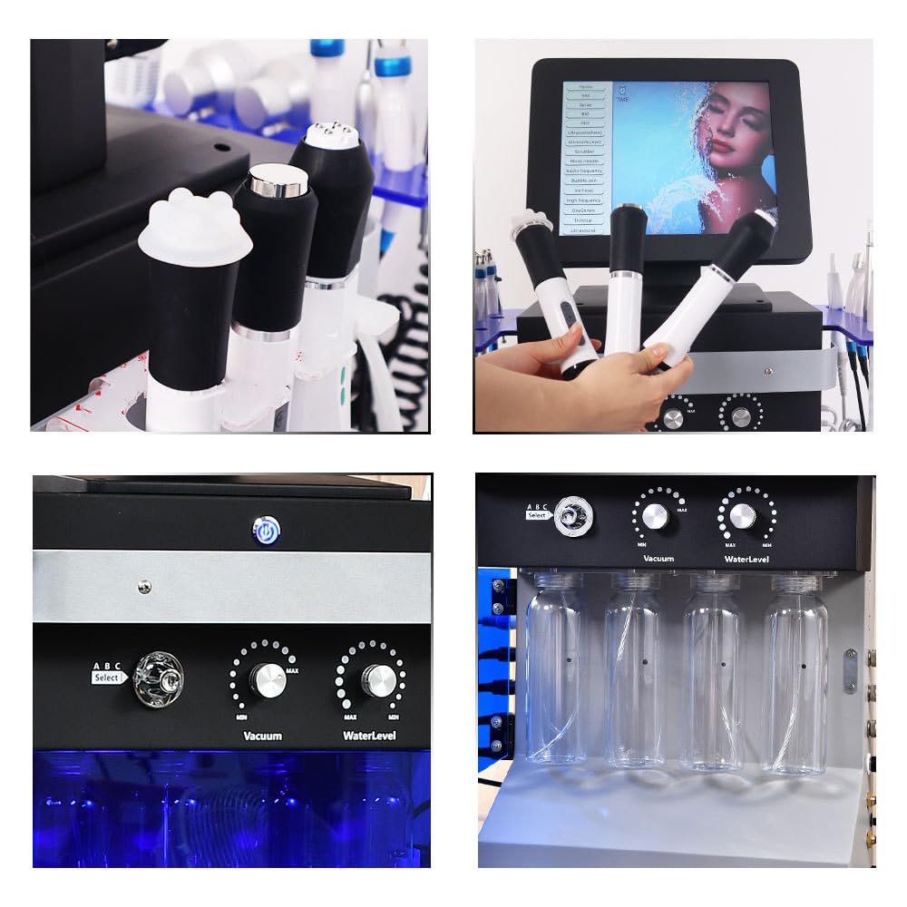 17 W 1 Urządzenie Do Pielęgnacji Urody Z Wodorem I Tlenem | Urządzenie Do Nawilżania I Oczyszczania Z Bąbelkami, Urządzenie Do Peelingu Skóry Hydra Beauty Facial Aqua Peel
