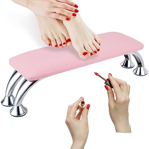 Reposabrazos para uñas Reposabrazos de piel de microfibra para uñas con tecnología de brazo para uñas reposamanos para manicura, reposamanos para