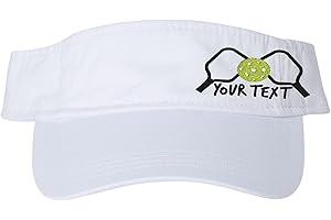 Women's Embroidered 'Pickleball Pro' Visor with Customizable Text