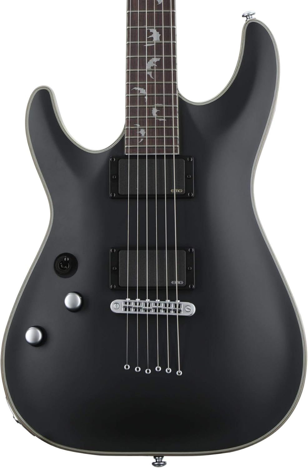 Schecter Damien Platinum 6 Left-Handed - Satin Black