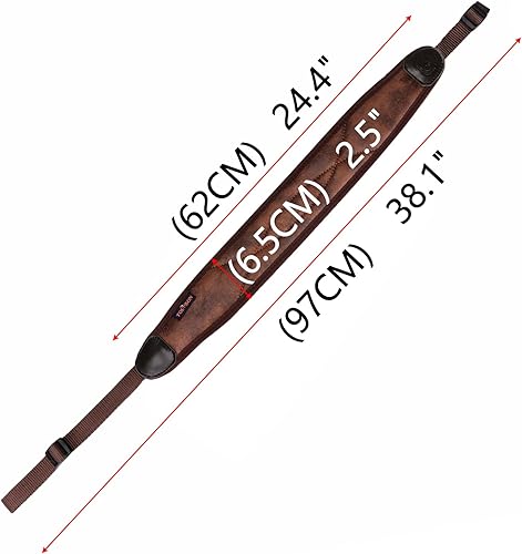 Miniatura 3 de TOURBON Caza Shooting Sling para Rifle Longitud Ajustador Correa de Hombro
