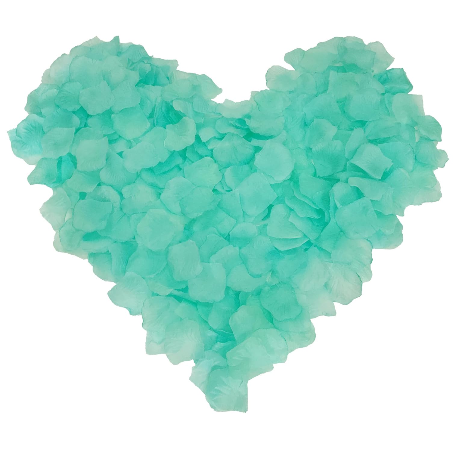 Twinice Girls Aqua Splash 1000 Pcs Artificial Silk Rose Petals Aqua For Romantic Valentine's Day Party Decorations