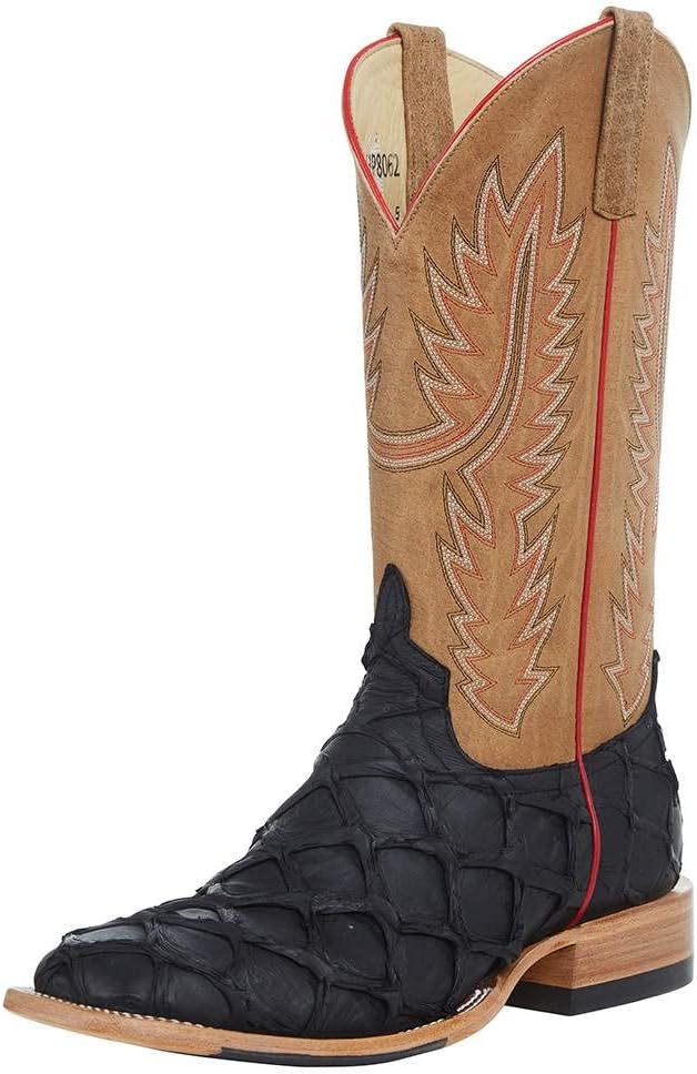 Horsepower Men's Top Hand Black Matte Big Bass 13" Tan Sinsation Top Boot