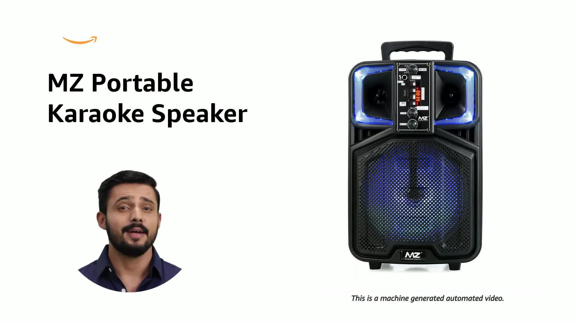 MZ M307 (Portable KAROAKE Speaker) Dynamic Thunder Sound with