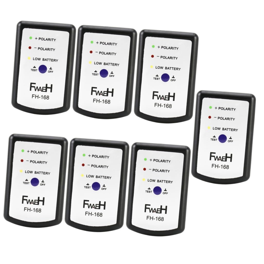 Cabilock 7 Piezas Medidor de Fase para Altavoces de Coche Probador de Polaridad de Audio con Luces LED Diagnóstico Fiable para Sistemas de Sonido Automotriz Carcasa Duradera