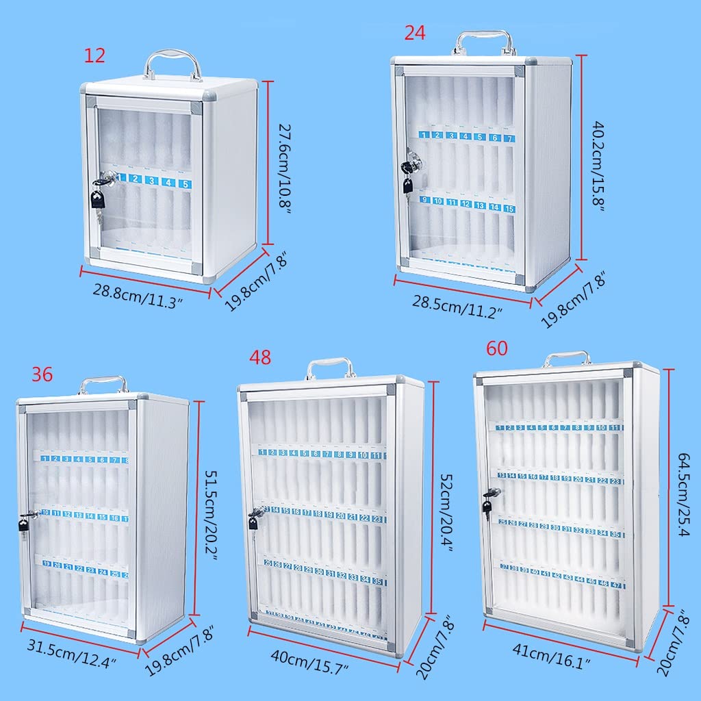 Caja de Almacenamiento para teléfono móvil Soporte acrílico para teléfono móvil Caja de Almacenamiento de Escritorio Armario de Almacenamiento de Pared de Gran Capacidad nizador de a