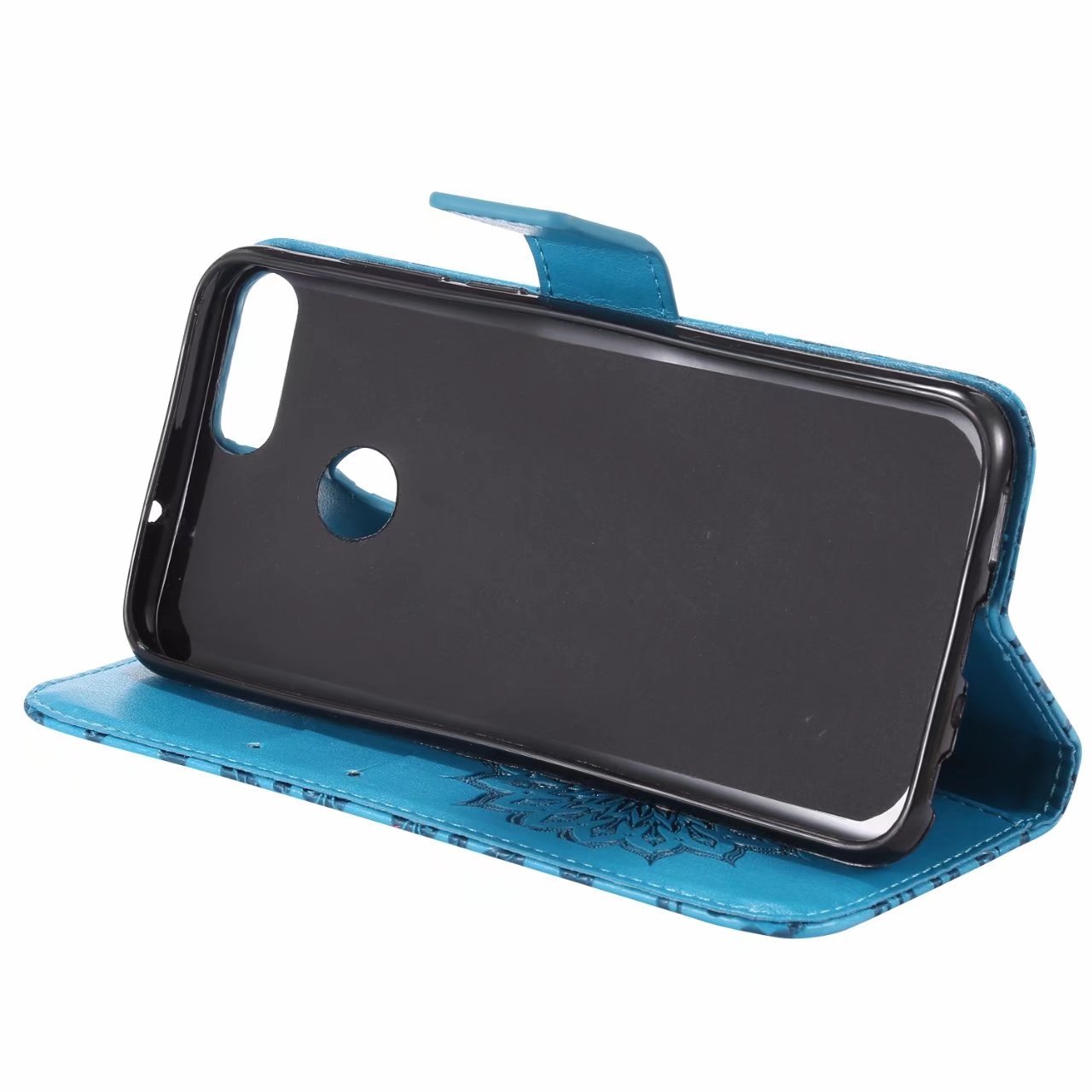MRSTER Huawei P Smart Custodia, 3D Moda Custodia Flip Premium