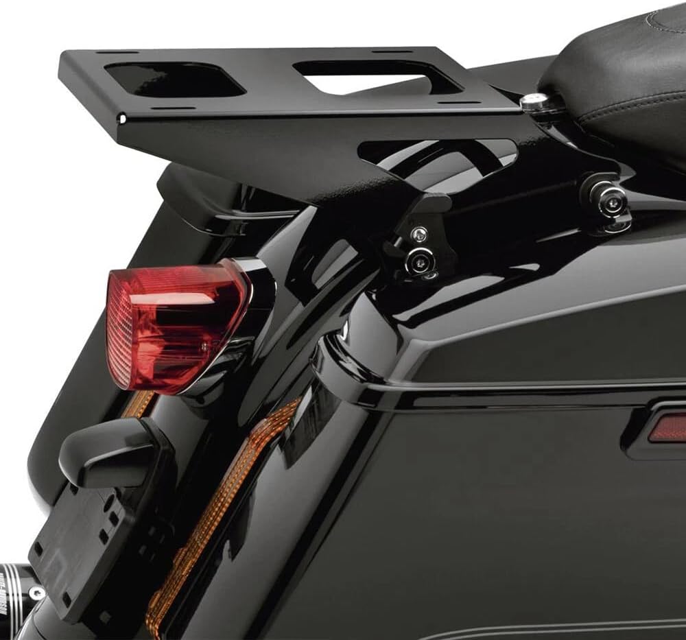 H RUO Tour Pack Mounting Rack, Detachable Two-Up Tour Pack Mounting Luggage Rack Fits for Harley Davidson Touring Street Glide Electra Glide Road Glide Road King 2014-2024