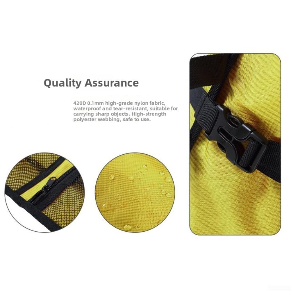 Organizador Escalada Nylon Ripstop Bolsillos Múltiples(Yellow 84 * 27cm)