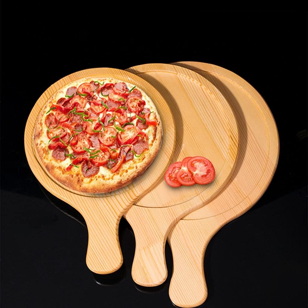 Pizza Tray Serving Tray Cheese Pizza Paddle Great for Cheese Board Platter Charcuterie Board(35X30X2CM)