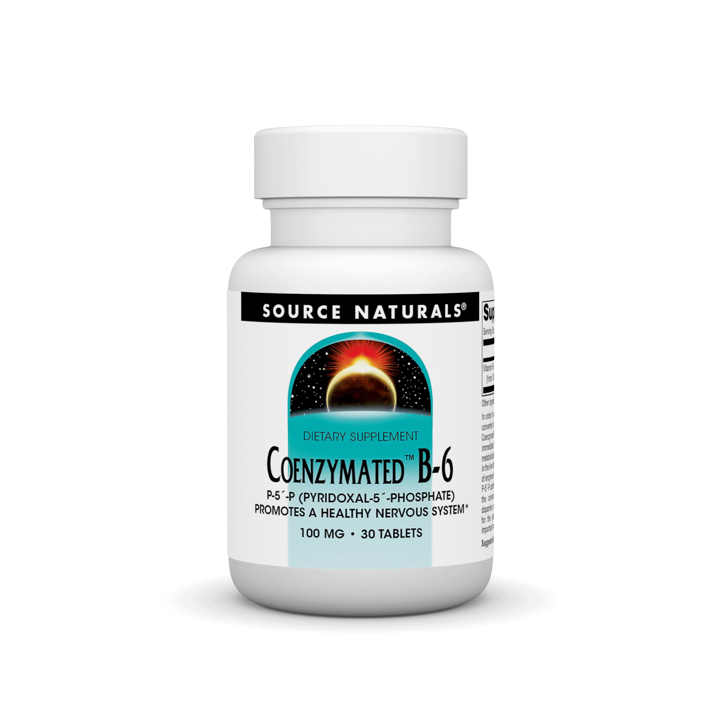 Coenzymated B-6, P-5´-P (PYRIDOXAL-5´-Phosphate) Promotes a Healthy Nervous System* 100 mg - 30 Tablets