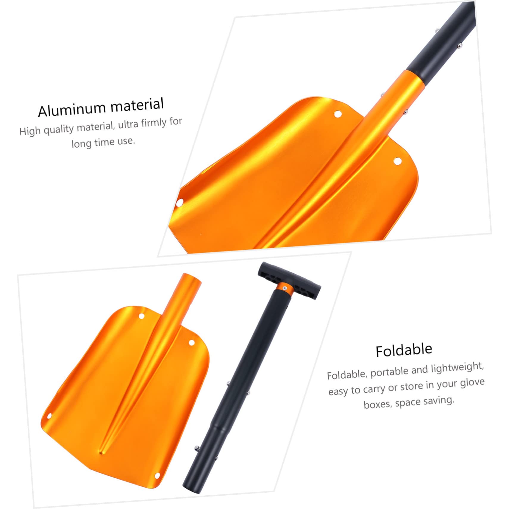 BESPORTBLE 1pièce Pelle De Neige Pliable pour Voiture Outil De Déneigement Extérieur Léger Et Portable pour Voyage