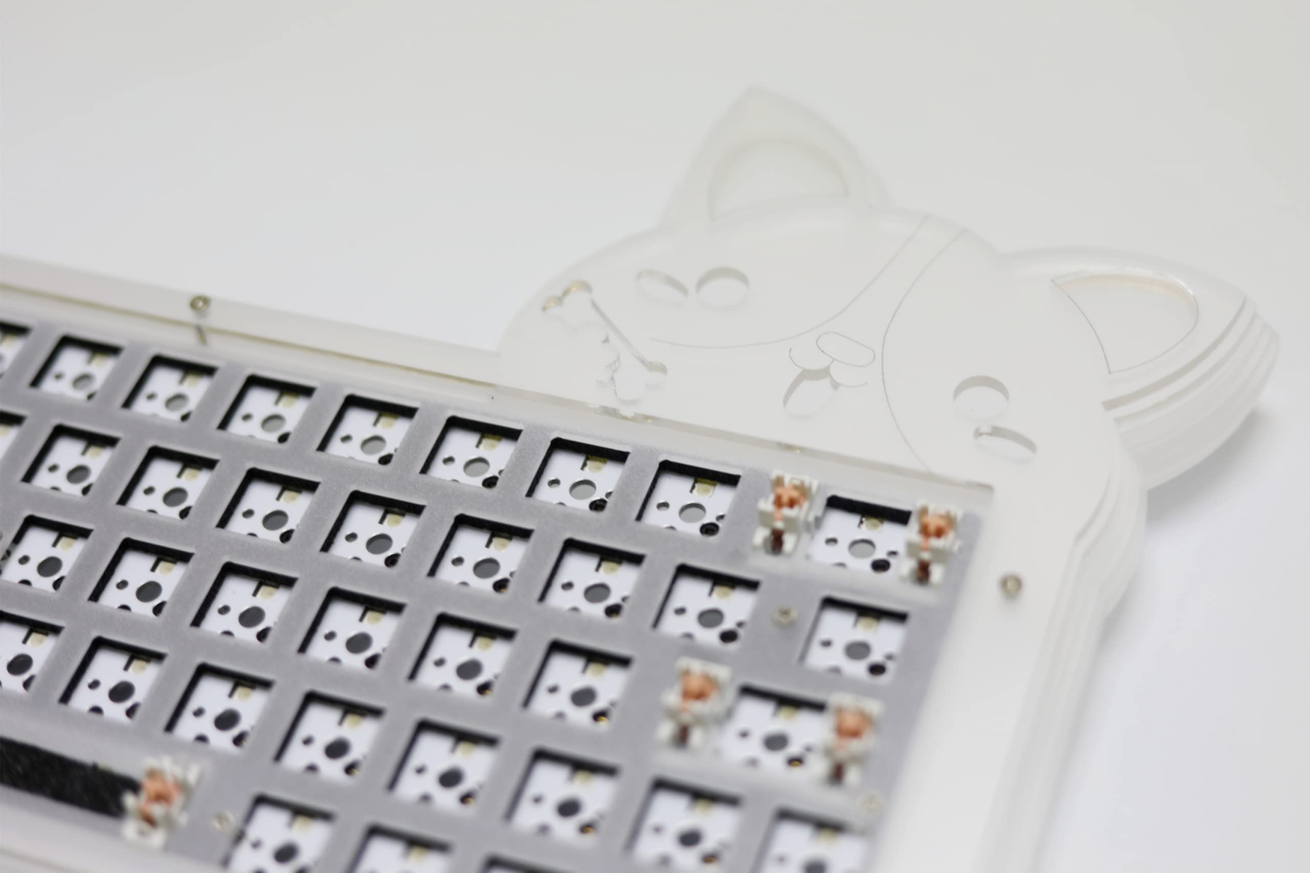 Amazon | Cmokifuly Dog Head 64キーメカニカルキーボードキット