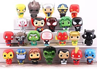 Superbohater figurki akcji dla chłopców, super bohater Happy Birthday nakładka na tort zabawka dla dzieci dekoracja tortu zestawy zabawek prezenty urodzinowe (24 sztuki)