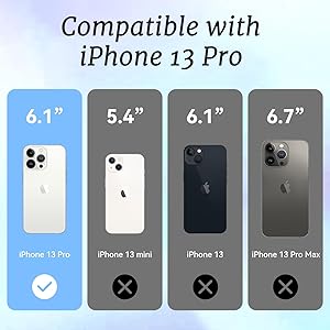 ChiCaseVer for iPhone 13 Pro Case, Coastal Vintage Collage Pattern, Military-Grade Drop Protection, Vintage Coastal Soft Slim TPU Protective Cover with Camera Protection for Women & Girls
