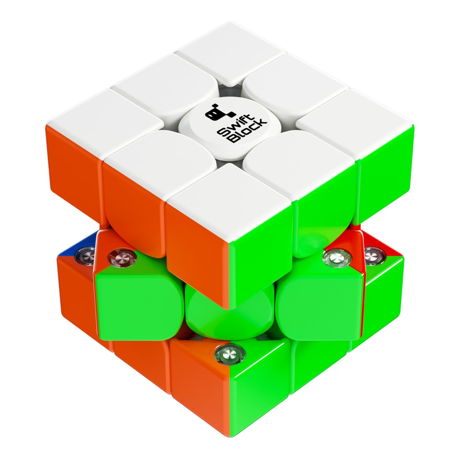 Swift Block 3x3 Maglev Speed Cube, Magnetic Magic Cube Smooth and Fast Puzzle with 48 Magnetic Capsules, Adjustable Tension for Kids and Adults