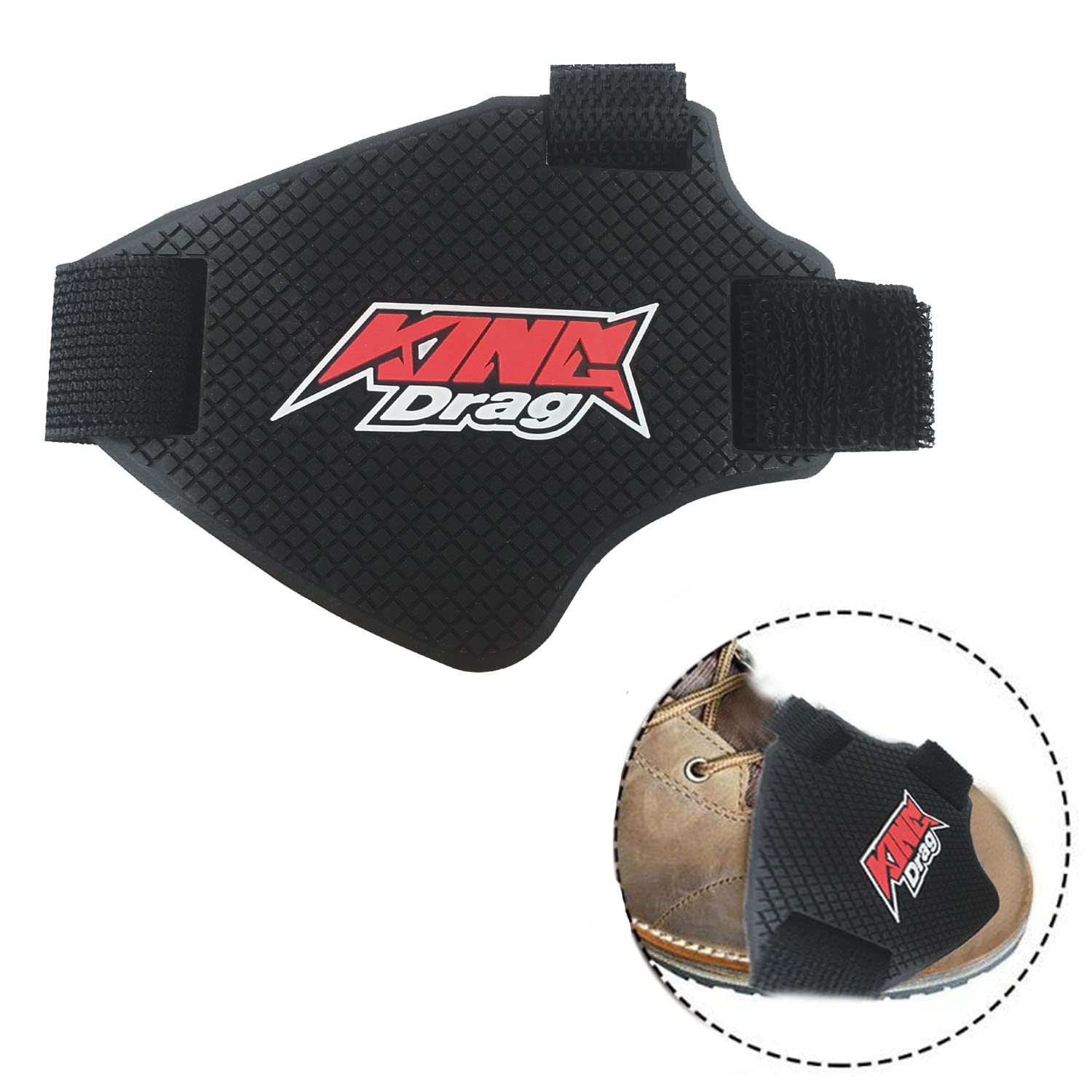 Qiisx Shoe Protector Gear Shift Protection Shifter Cover for Motorcycle, Bike & Riding (Black)