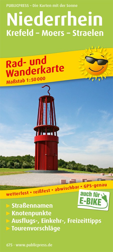 Niederrhein, Krefeld - Moers - Straelen: Rad- und Wanderkarte mit Ausflugszielen, Einkehr- & Freizeittipps, wetterfest, reißfest, abwischbar, GPS-genau. 1:50000 (Rad- und Wanderkarte / RuWK)