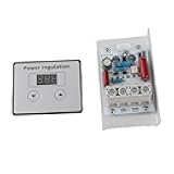 Dioche 10000 SCR 10000W SCR Digital Voltage Regulator Speed Control Dimmer 80A AC 220V Voltage Controller Adjustable Power Supply for Electric Devices