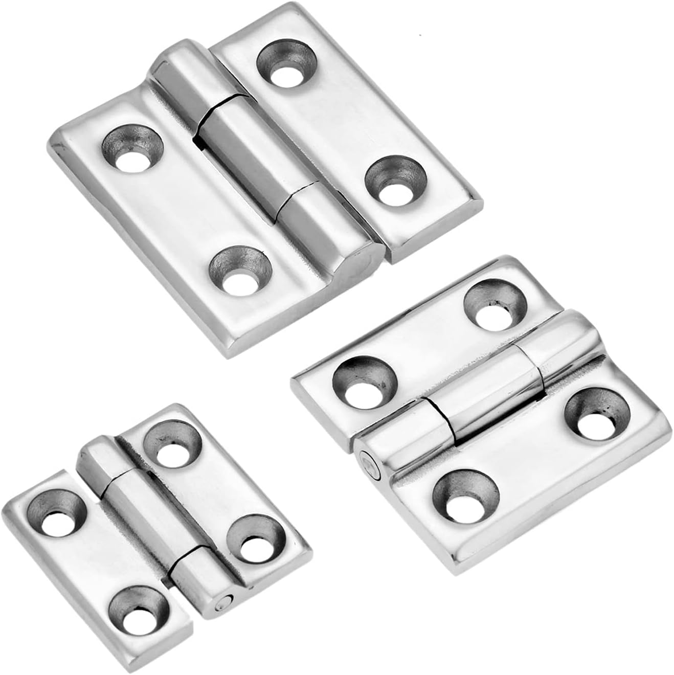 Home Furniture Hardware Door Hinge Furniture Fittings Stainless Steel Heavy Cabinet Door Butt Hinges For Boats And Yachts 40/50/60mm (Color : 60mm)