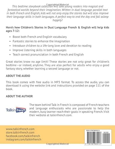 Children's Stories In Dual Language French & English: Raise Your Child To Be Bilingual In French And English + Audio Download. Ideal For Kids Ages 7-12 (French For Kids Learning Stories) #TOP1