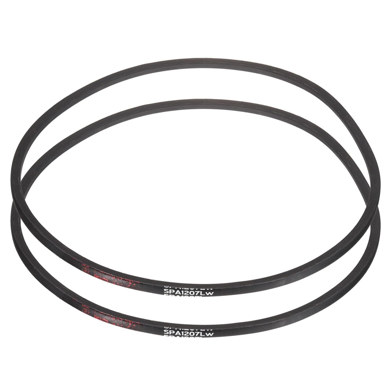 QUARKZMAN 2 Pezzi Cinghia A Cuneo SPA1207 Cinghia Trapezoidale, Circonferenza Passo 1207mm Stretta A Cuneo Cinghia In Gomma Industriale Per Sistemi Di Potenza In Multiple Industrie