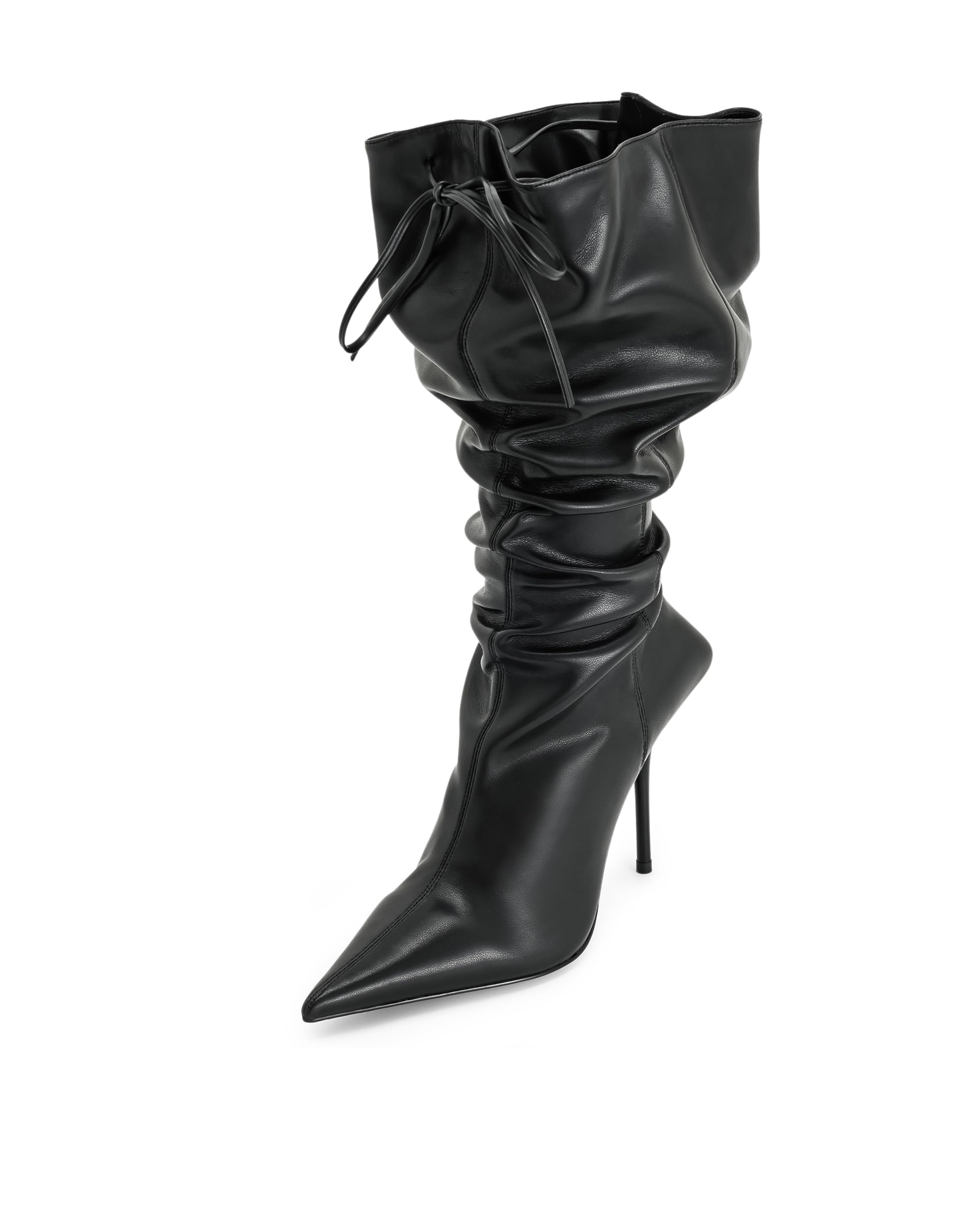 JW PEI Womens Olivia Leather High Heel Boots