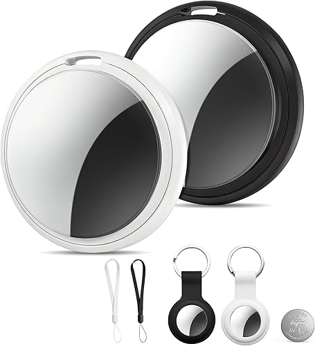 2-Pack Air Tracker Tags Compatible with Apple Find My (iOS Only), Bluetooth Trac