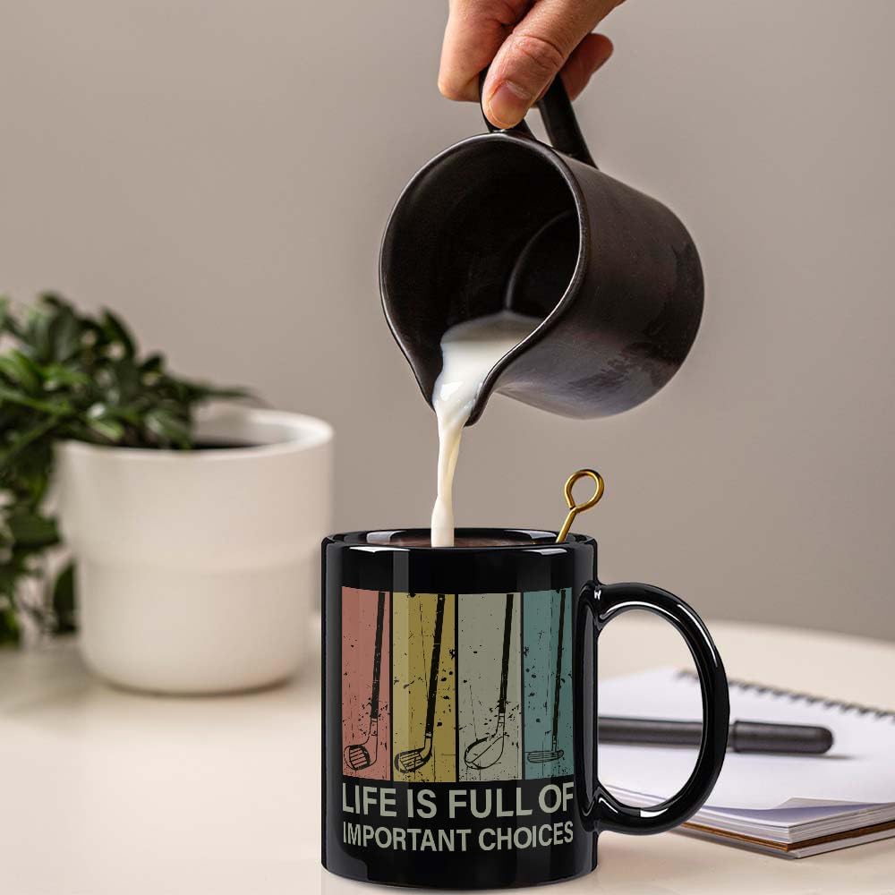 Life is Full of Important Choice Mug Golf Gifts for Dad 11OZ - Funny Golf Gift for Men, Husband - Golfer Gifts for Christmas Birthday - Image 5