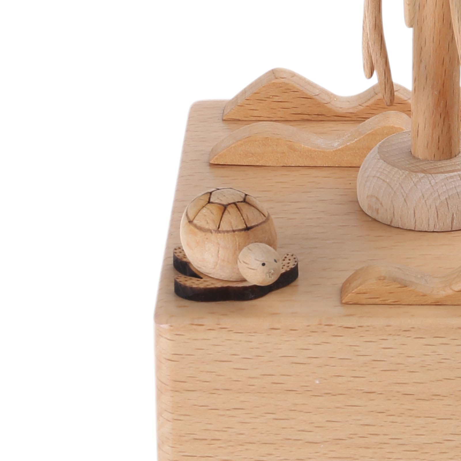 Caja de música eléctrica subacuática, artesanía intrincada y melodías pacíficas, escultura de madera, hermosos diseños subacuáticos, realzador relajante