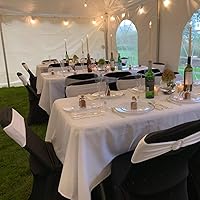 Vista 5 de Obstal 10 cintas elásticas de elastano para sillas de recepción de boda, bandas elásticas universales para silla con hebilla deslizante