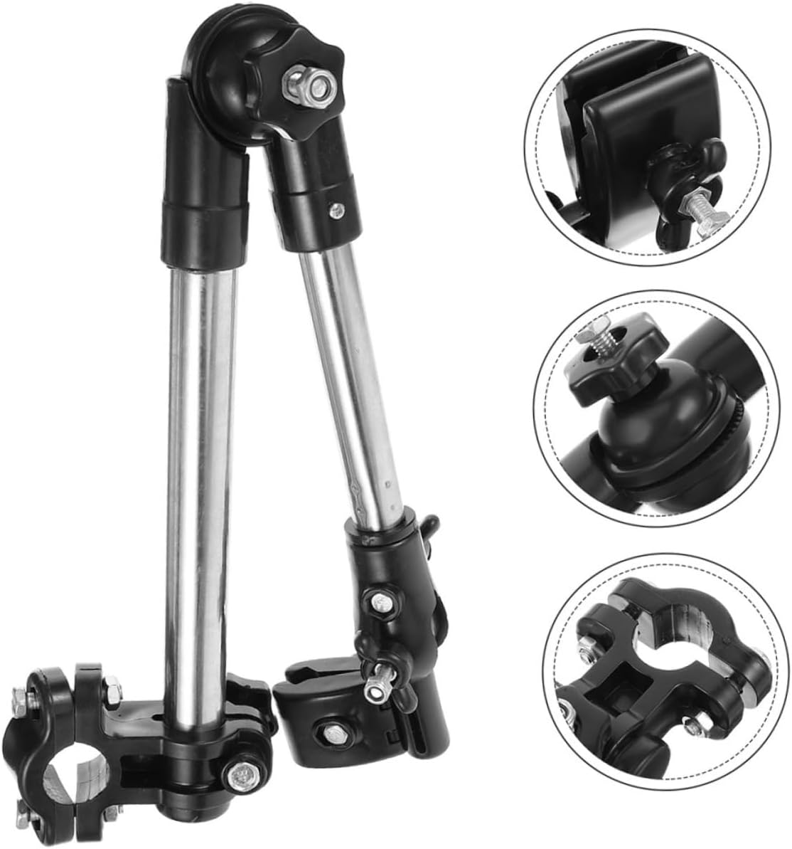 2pcs Umbrella Holder Sturdy Umbrella Mount for Bike Electric Stroller Easy Installation Retractable Design for Outdoor Use