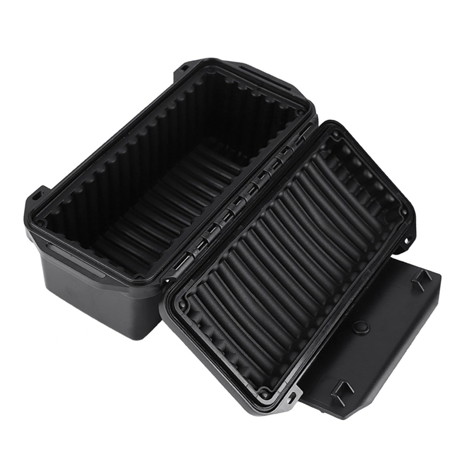 Regun Shockproof Protective Hard Case, 3 Types Outdoor Pressure-Proof Waterproof Sealed Box, Survival Storage Case, for Camping, Boating, Fishing, Water Sports (7.9 * 3.9 * 3.2 in)