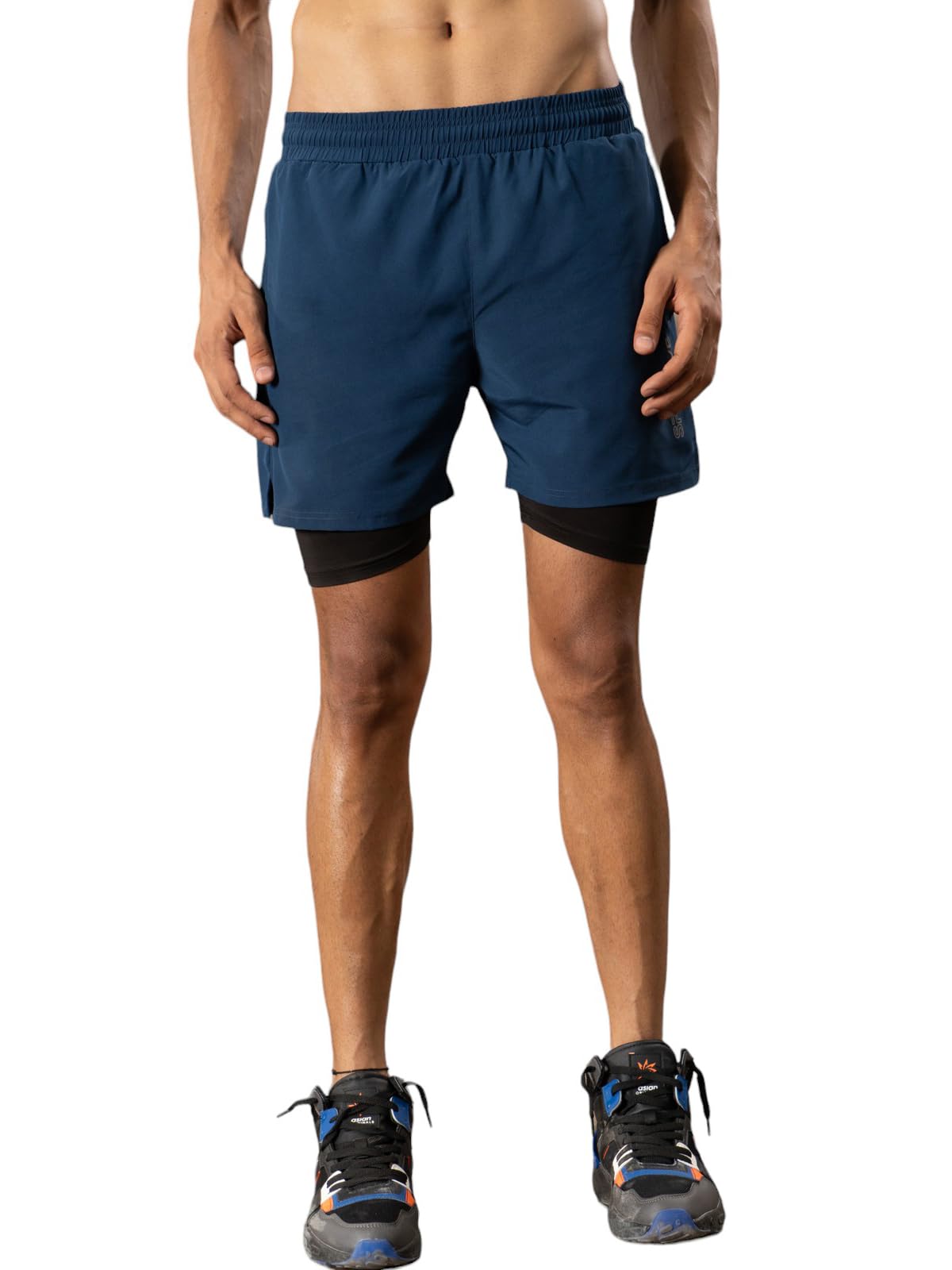 FitMonkey Sports Breathable Solid Compression Shorts for Men |Gym Shorts| Running Shorts |Quick Dry Technology & ergonomically Designed |Draw Cord |Zipper Pocket-picture-27