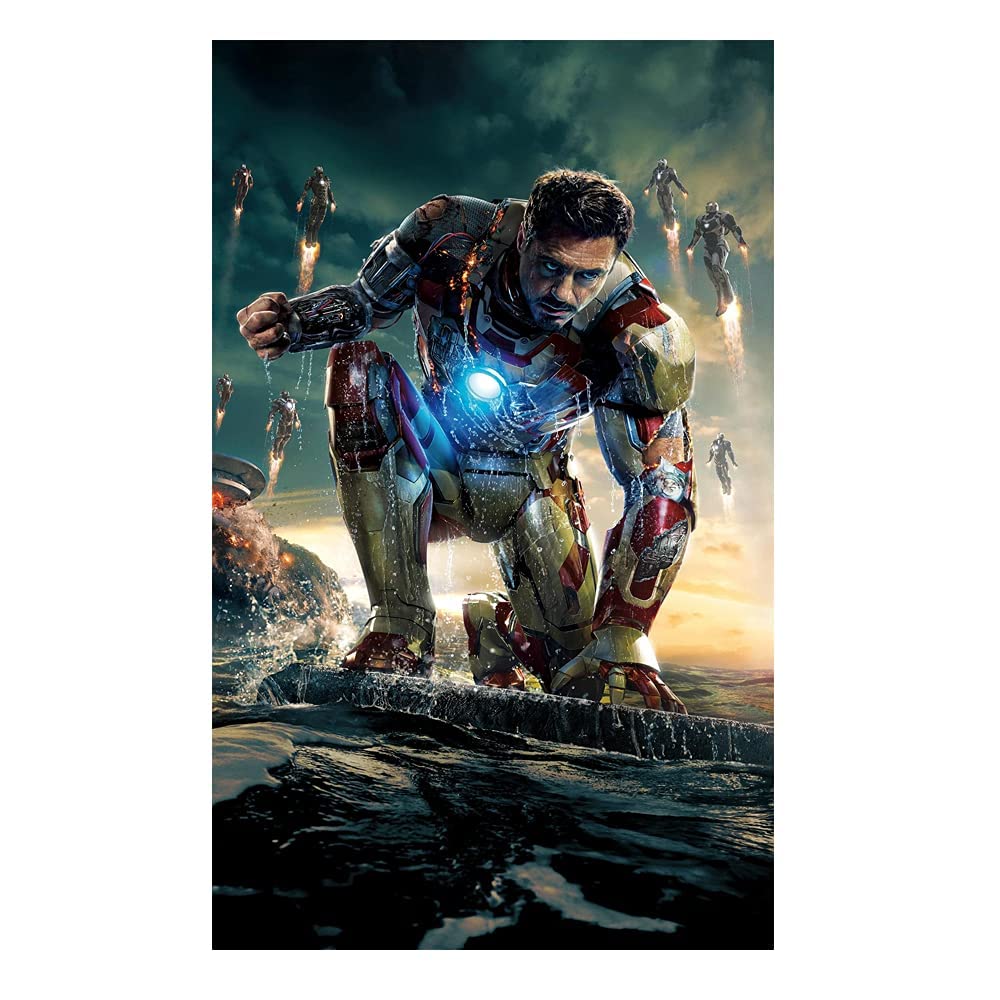 Akki World Craft Ironman 1 Movie Wall Poster Print Rolled Wall Poster for Bedroom, Kids Room, Living Room, Café, Office(Paper, 30 Cm X 45 Cm, Multicolor)