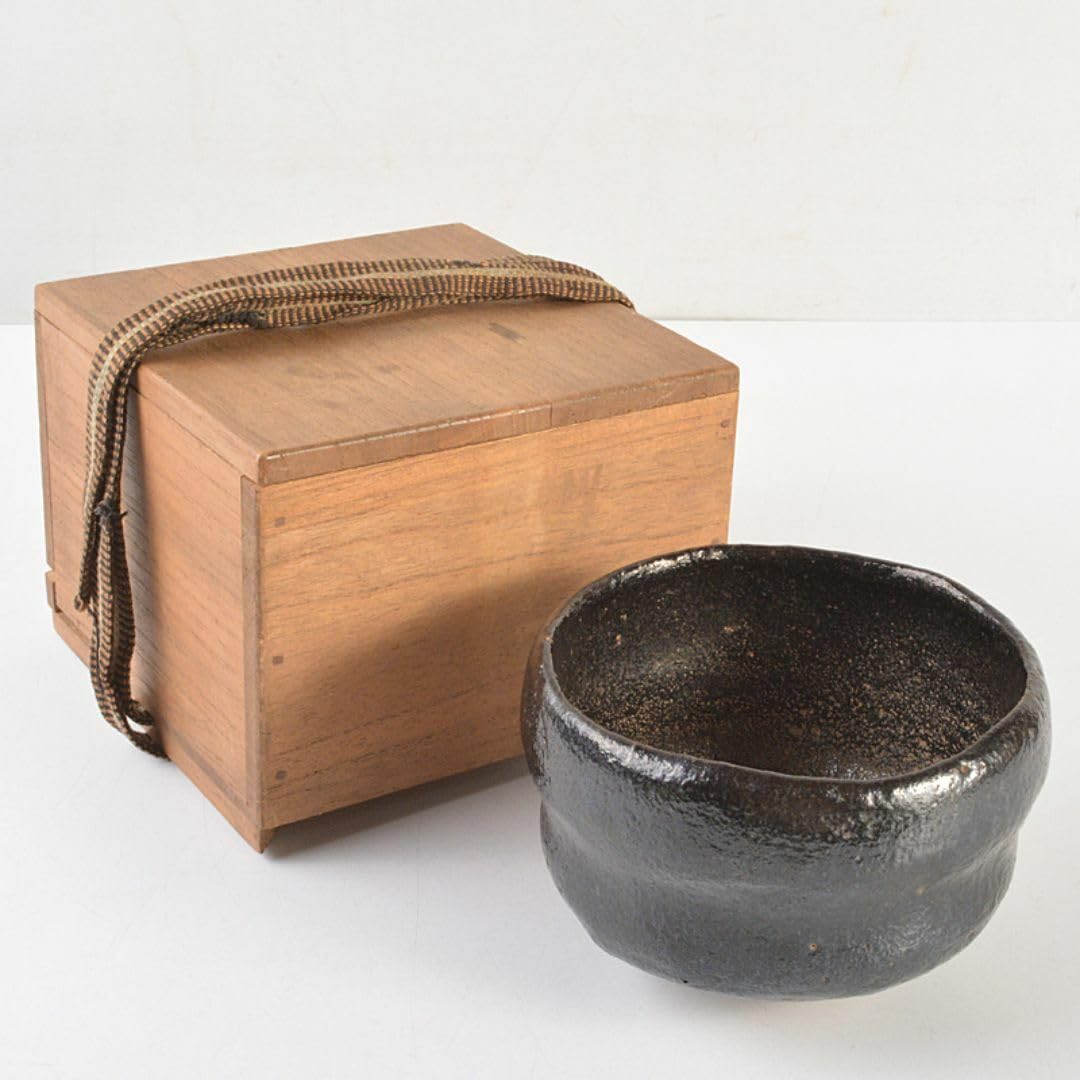 茶道具　楽吉左衛門　黒楽茶碗　合わせ箱　M　R7481 茶道具 楽吉左衛門 黒楽茶碗 合わせ箱 M R7481 【公式通販】
